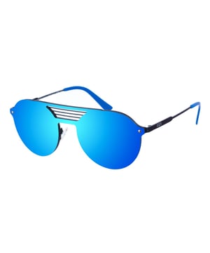 Gafas de sol Kypers con montura de Nylon
Color Negro-azul
Forma ovalada.
Lentes de color Azul
Patillas de Nylon con el nombre de la marca grabado en aplicación metálico.
100% Protección UV. 
Cristales antirreflejo.
Incluye una funda de tela de protección.

Medidas  Alto lente: 50 mm
Ancho lente: 59 mm.
Puente: 19 mm.
Patillas: 146 mm.

Limpieza y manutención:
-Limpiar las gafas con agua y jabón (neutro).
- No utilice paños sucios o abrasivos, que puedan alterar las características de los filtros.
- Utilice solo accesorios y repuestos originales.