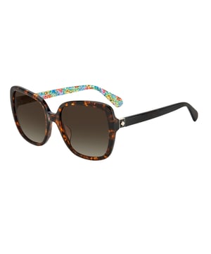 Kate Spade Vrouwen Zonnebril WILHEMINAS086 - Materiaal: Acetaat - Kleur frame: Bruin - Afmetingen: 55/17/140 mm (Diameter lens / Brug formaat / Lengte veren)