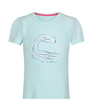 100% Baumwolle. Gewebetechnik: Atmungsaktiv, Ventiliert. Gewebe: Coolweave, Trikot, Weiche Haptik. Design: Grafikdruck, Logo, Aufschrift, Welle. GSM (Gramm pro Quadratmeter): 160. Rundhalsausschnitt. Kurzärmlig. Nachhaltigkeit: nachhaltige Materialien.