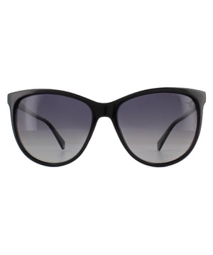 Die Polaroid PLD 4066 / s 807 wj schwarz grau polarisierte Sonnenbrille hat einen Kunststoffrahmen in einem quadratischen Stil und ist für Frauen gedacht. Die polarisierten Linsen von Polaroid bieten einen großartigen Blendschutz zu einem fantastischen Preis.