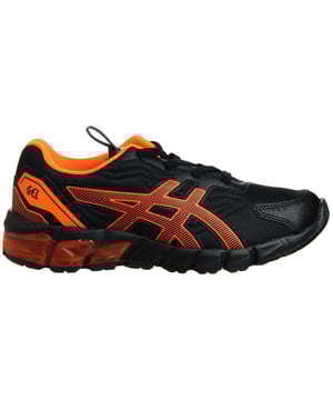 The ASICS Gel-Quantum 90 PS Kids Trainers are a fantastic choice for young active individuals who demand both style and performance in their footwear. These trainers are specially designed to cater to the needs of kids, ensuring they have the support, comfort, and durability required for all their daily adventures.

Key Features:

 Gel Cushioning Technology:  The Gel-Quantum 90 PS features ASICS' signature Gel cushioning technology in the heel area. This provides exceptional shock absorption and cushioning, reducing the impact on your child's feet and joints during play, sports, or everyday activities.

 Lightweight and Breathable:  These trainers are crafted with lightweight materials that allow for unrestricted movement. The breathable upper ensures proper ventilation, keeping your child's feet cool and dry even during intense physical activities.

 Durable Outsole:  The outsole is made from a tough rubber compound that provides excellent traction on various surfaces, whether it's the playground, the school gym, or the sports field. This feature ensures stability and prevents slipping or skidding.

 Secure Fit:  The ASICS Gel-Quantum 90 PS trainers feature a secure and adjustable closure system, usually in the form of hook-and-loop straps or laces. This allows for a customized and snug fit, ensuring your child's feet stay supported and comfortable throughout the day.

 Stylish Design:  ASICS is known for its stylish and modern designs, and these trainers are no exception. They come in a variety of color options and sport the iconic ASICS logo, making them a fashionable choice for kids who want to look good while staying active.

 Versatile Usage:  Whether your child is into running, playing sports, or simply needs a comfortable pair of shoes for school, the Gel-Quantum 90 PS trainers are versatile enough to meet all these needs.