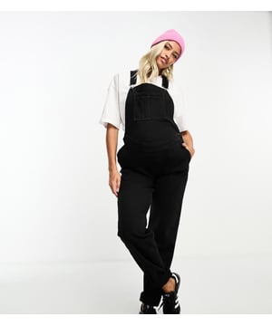 Maternity by ASOS Maternity Co-ordinating made easy Classic dungarees design Adjustable buckle straps Functional pockets Buttoned sides Tapered leg Regular fit Designed to fit you from bump to babySold By: Asos
