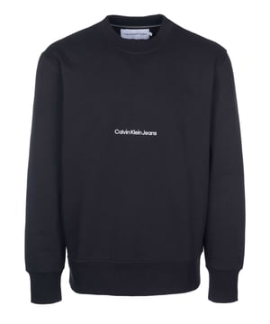 55% algodón; suéter de Calvin Klein Jeans;  Modelo: J30J324116 BEH;  Mano de obra de alta calidad;  escote redondo;  manga larga;  Detalles del logotipo de Calvin Klein Jeans