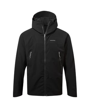 Buitenmateriaal: 100% polyester. Voeringmateriaal: 91% polyester, 9% elastaan. Stof: stretch. Ontwerp: logo, effen. Stoftechnologie: Aqua Dry, ademend, Dynamic 12000, waterdicht, windbestendig. Halslijn: capuchon. Mouwtype: lange mouwen. Pitritsen, reflecterend detail. Kenmerken capuchon: compatibel met helm, tuimelregelaar. Zakken: Ritssluiting, 3 zakken, Ordnance Survey Map Pocket. Bevestiging: volledige ritssluiting. 30.000 g/m²/24 uur. Waterdichtheid: 20000 mm. Zoom: verstelbaar, toggle. Duurzaamheid: Gemaakt van gerecyclede materialen. S: 38 inch M: 40 inch L: 43 inch XL: 46 inch XXL: 49 inch