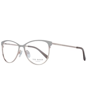 Ted Baker Cat Eye Womens Grey and Rose Gold TB2255 Aure  Glasses are a modern cat eye style crafted from lightweight metal. The plastic temple tips and adjustable nose pads ensure a comfortable all round fit. Ted Baker's logo features on the slender temples for authenticity.