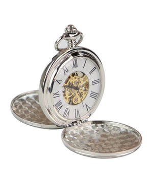 Classic Mechanical Black Pocket Watch Peaky Blinders Vintage Skeleton Automatic Mechanical 1920s Vintage Double Sided Pocket Watch Top Quality Vintage Time Piece Complete With Matching Chain & Velvet Pouch Available in 4 Stunning Colours, One To Match Every Outfit! Authentic Styling Designed & Inspired From The Vintage 1920s Gatsby & Era If This Pocket Watch Is Not Exactly What Your Looking f?r Then Check Out Our Full Range In Store