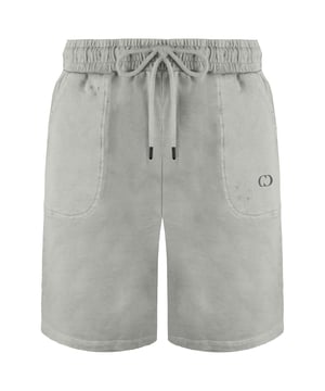 Criminal Damage Essential Distressed Washed Powder Grey Shorts EDSWPG20