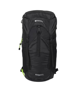Stof: Ripstop. Hoogte: 60cm. Lengte: 30cm. Breedte: 18cm. Stoftechnologie: Ademend. Lucht Mesh Rug, Compressie Riemen, Hydration Bladder Compatibel, Gewatteerde Rug, Regenhoes. Compartimenten: 1 Hoofdcompartiment, Flessenhouder. Capaciteit: 35L. Let op: drinkblaas niet inbegrepen. Zwaar gebruik.