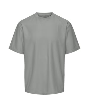 Dieses kurzärmelige T-Shirt mit Relaxed Fit bietet einen lässigen und bequemen Look. Der Rundhalsausschnitt und die gerippte Optik verleihen dem Shirt eine klassische, aber strukturierte Note. Der abgerundete Saum und die überschnittenen Schultern sorgen für eine entspannte Passform, die für maximale Bewegungsfreiheit und hohen Tragekomfort steht. Ideal für den Alltag oder zum Layern, bietet es durch die hochwertige Verarbeitung und den lockeren Schnitt stets ein angenehmes Tragegefühl.