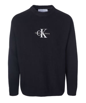 100% algodón; Suéter de Calvin Klein Jeans;  Modelo: J30J322460BEH;  Mano de obra de alta calidad;  100% algodón;  manga larga;  cuello redondo;  Detalles del logotipo de Calvin Klein Jeans