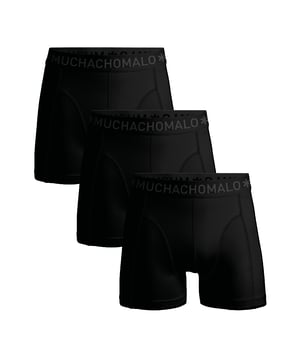De Boxershorts/Onderbroeken van Muchachomalo zitten als gegoten en zijn gemaakt van hoogwaardig katoen. Een zachte elastische logotailleband van microvezelstof zorgt voor extra comfort. Specificaties •	Normale Pasvorm •	Vlakke gestikte naden voor extra comfort •	Zachte Waistband met het Muchachomalo Logo Onderhoud •	Wassen op 30 graden •	Niet in de droger •	Strijken op matig warme stand (2 stippen) Waarom Muchachomalo? Muchachomalo werkt alleen met fabrieken die BSCI en OEKO-TEX gecertificeerd zijn. Deze fabrieken hebben als doel arbeidsomstandigheden continu te verbeteren. Zij strijden voor het recht op het vormen van een vakbond, veilige werkomstandigheden en zijn tegen dwang- en kinderarbeid. Ook stellen zij consumenten en bedrijven in staat om zelf verantwoordelijke beslissingen te nemen die onze planeet beschermen voor de toekomstige generaties.