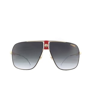 Las gafas de sol Carrera 1018/S Y11 9O en color oro rojo con degrade gris oscuro son un estilo clásico de Carrera en típicos marcos de aviador de gran tamaño, que cuentan con un detalle de cuero con el logo C de Carrera.