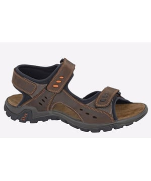 Presented in a premium leather upper, with a padded lining, and durable rubber outsole, these Imac Berrima men's sports sandals are designed to keep up with you whilst providing optimal comfort and support.- Waxy Leather upper
- Suede footbed
- Padded textile lining
- Secure twin touch fastening closures
- Flexi Lightweight PU Sole
