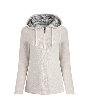 86% Bio-Baumwolle, 14% Recyceltes Polyester. Gewebe: Makkaroni Stoff. Design: Unifarben. Durchgehender Reißverschluss. Griffplatte mit Warenzeichen. Kapuzenmerkmale: mit Kordelzug, Bedrucktes Futter, Aufnähen. Mit Kapuze. Langärmlig. 34 DE: 84 cm. 36 DE: 88,9 cm. 38 DE: 93,98 cm. 40 DE: 99 cm. 46 DE: 115,57 cm. 48 DE: 120,65 cm. 44 DE: 112 cm. 42 DE: 104 cm.