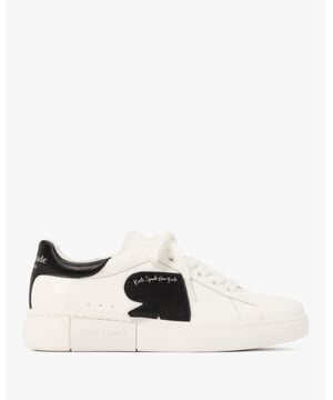 Charli Smooth Leather Sneaker, Round Toe