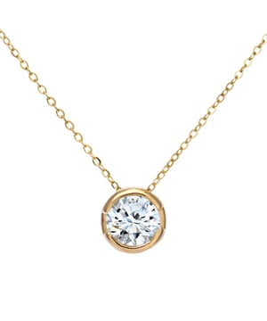 Oro blanco de 9 quilates (375): 1,15 g; # Diamante: 0,5 ct