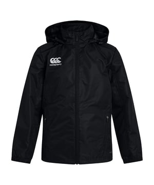 Material: Polyester. Fabric: Ripstop. Lining: Mesh. Design: Logo. Chin Guard, Inner Zip Guard, Seamed Shoulders, Vaposhield. Fabric Technology: Lightweight. Cuff: Elasticated. Neckline: Hooded. Sleeve-Type: Long-Sleeved. Hood Features: Concealed. Pockets: 2 Zip Pockets. Fastening: Full Zip. Hem: Drawcord.