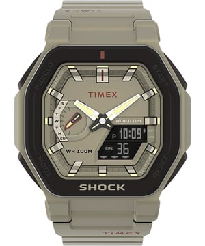 Dit Timex Heren horloge beschikt over een Quartz binnenwerk. De kast ( mm) is vervaardigd uit Hars (Beige) en heeft een Mineraalglas. De band is Beige Kunststof. Dit horloge uit de Timex Command Encounter reeks is een mooi en tijdloos geschenk. Verras jezelf of iemand anders met dit cadeau. Bovendien geniet u hierbij van 2 jaar garantie tegen alle fabricagefouten.