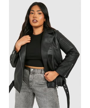 Add the finishing touch to your outfit with this outerwear piece from our women's plus size coats range. A wardrobe staple that's perfect for layering, this style provides added warmth and adds an extra something to your fit. Made with added fabric for the perfect fit, this piece is a whole vibe - just throw on over your fave outfit and you're sorted. Whether you choose a plus size denim jacket or keep things cosy in winter with a plus size teddy coat we've got the hottest coats for curvy girls that are always on-trend. Style: Biker JacketFabric: WovenLength: RegularSleeve Length: Long Sleeve