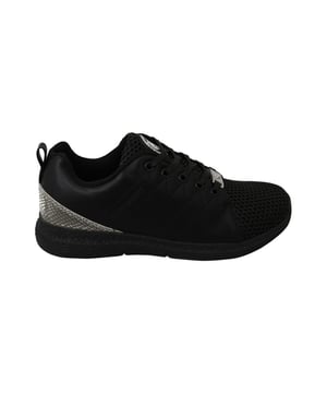 Gloednieuw met tags
  100% authentieke Philipp Plein sportschoenen
  Model: Gisella Sneakers
  Kleur: Zwart
  Materiaal: Polyester
  Zool: Rubber
  Logo details