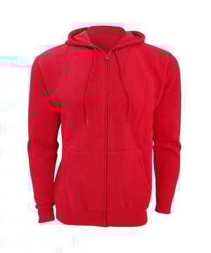 Rückseite aus gebürstetem Fleece. Überschnittene Schulter. Mit Jersey gefütterte Kapuze mit flachem Kordelzug. Verschweißter Nacken. Durchgehender abgedeckter Reißverschluss. Beuteltaschen vorne. Gerippte Bündchen und Saum. Stoffgewicht: 280 g/m². Material: 50% Baumwolle/50% Polyester. Brustumfang (Passform): S(36/38), M(38/40), L(41/42), XL(43/44), XXL(45/47), 3XL(47/49).