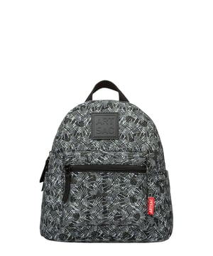 A medium-sized backpack with an artistic, geometric nylon print. There is plenty of space and multiple pockets for you to organise your essentials. This lightweight backpack will complement any outfit. Rock it whether heading to school, daily commuting or a weekend away from the city! Features: , Artsac rubberised patch logo, Twin strap backpack, Adjustable shoulder straps, Double zip top opening, External front zip pockets, Two side pockets, Crushed nylon geometric print Style Ref: 50275 BLACK