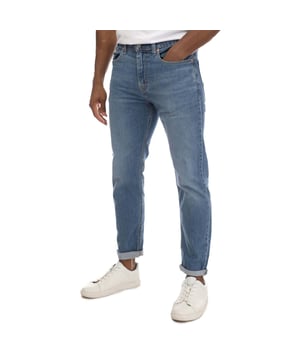 Levis 502 Taper Hi Ball Jeans voor heren in de kleur blauw.- 5-pocketconstructie.- Gulp met rits en knoopsluiting.- Branded waist patch, knopen en klinknagels.- Stretch.- Taps toelopende pijpen.- Regular door de dij.- 99% Katoen, 1% Elastaan. Ref: 577830103.
