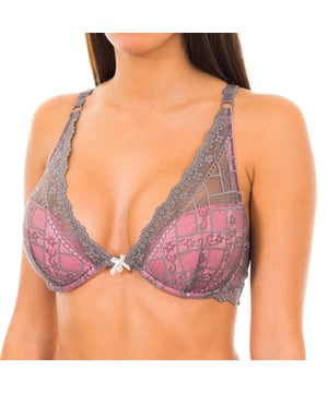 Tommy Hilfiger-BH.
 Bequemer Stoff und klassischer Halt.
 Design aus Spitze.
 Cups mit Ring und Schaumstoff.
 Schleifenapplikation und Metallic-Applikation mit dem Markenlogo in der Mitte des Dekolletés.
 Elastische und verstellbare Träger.
 Passende elastische Seiten.
 Haken- und Ösenverschluss auf dem Rücken, drei Positionen.
 Sichtbare Nähte in Tonalität.
 Zusammensetzung: 88% Polyamid, 12% Elasthan
 Pflege:
- Maximal bei 40ºC waschen.
 - Bügeln bei mittlerer Temperatur, max. 110ºC.
 - Die Verwendung eines Trockners ist nicht erlaubt.
 - Keine Bleichmittel verwenden.
 - Chemische Reinigung ist nicht möglich.