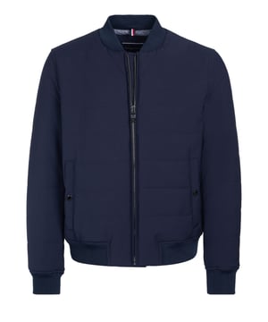 52% poliamida, 44% lana, 4% elastano; chaqueta Tommy Hilfiger;  Modelo: TT0TT01961446;  Cuello alto estrecho;  Cremallera;  Dos bolsillos delanteros;  Un bolsillo interior;  Detalles del logo de Tommy Hilfiger