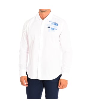 Long-sleeved shirt La Martina.
 White color
 Classic cut with a regular fit, which makes it suitable for any type of figure.
 Lapel collar.
 Button closure on the front.
 Embroidered logo on the front.
 Branded graphics on the back.
 Button closure cuffs.
 Fabric label, with the brand name, at the bottom.
 Seams seen in tone.

 Composition: 85% Cotton, 15% Linen.

 - Wash maximum at 40ºC.
 - Iron at medium temperature, max. 110ºC.
 - Dry at low temperature horizontally.
 - Does not admit bleach.
 Composition: 85% Cotton, 15% Linen.
 Care:
- Wash maximum at 40ºC.
 - Iron at medium temperature, max. 110ºC.
 - Dry at low temperature horizontally.
 - Does not accept bleach.