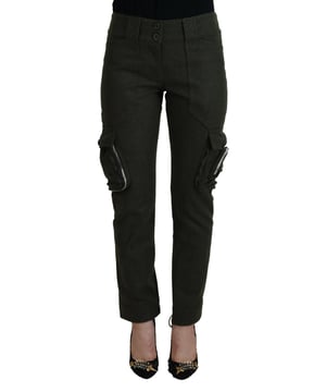 Marca: ERMANNO SCERVINO  
Condición: Nuevo con etiquetas  
Estilo: Pantalones ajustados  
Material: 80% Lana 20% Nailon  
Color: Verde  
Hecho en Italia  
Detalles del logo  
Género: Mujeres  
Material: 80% Lana 20% Nailon