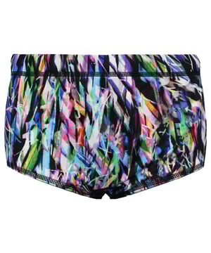Maru Ticker Taper Pacer Trainer Black/Multi Mens Swimming Trunks MS7502