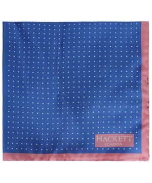 Hackett London gedruckte Quad -Mens Blue/Pink Hank Taschentücher