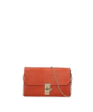 Dames crossbodytas met draaisluiting. Eén met rits binnentasjes. Afwezig externe zakken. Verwijderbare schouderriem van ketting. Afwezig handvat. Twee binnencompartimenten. Crossbodytas | Dames extern materiaal gevoerd met 70% katoen - 30% polyester stof binnenin. Afmetingen: 23x13x5 cm. Gemaakt in Italië.
