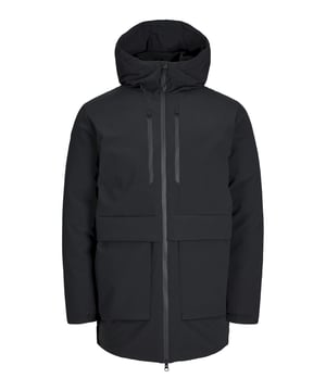 Der Herren-Parka von Jack&Jones kombiniert stilvolles Design mit Funktionalität. Ausgestattet mit Brusttaschen, die mit Reißverschlüssen versehen sind, sowie zusätzlichen Vordertaschen, bietet er ausreichend Stauraum für unterwegs. Die gerippten Ärmelbündchen sorgen für einen sicheren Sitz und verhindern das Eindringen von Kälte. Dank des dickeren Stoffs hält der Parka auch an kälteren Tagen angenehm warm. Eine winddichte Blende und ein durchgehender Reißverschluss bieten zusätzlichen Schutz vor Wind und Wetter. Abgerundet wird das Design durch eine praktische Kapuze, die den Tragekomfort maximiert. Der Parka besteht aus hochwertigen Materialien, die Langlebigkeit und Komfort garantieren.