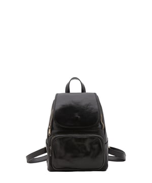 Bolso bandolera para mujer. El cierre es con cremallera. Los bolsillos internos son uno con cremallera. Los bolsillos exteriores son uno frontal con cremallera y dos laterales abiertos. La bandolera es ajustable en piel. El mango es de piel. Hay un compartimento interno. El material exterior es auténtica piel de vacuno. Internamente está forrado en algodón. Medidas: 34x26x16 cm. Hecho en Italia