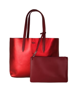 Lacoste Anna Bolso Tote Bicolor Rojo Reversible Mujer NF2560AL B47