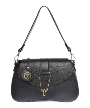Crossbody tas
100% rundleer
Ritssluiting aan de bovenkant
Metalen gespsluiting aan de voorkant
Intern vak met rits
Afmetingen : 16x26,5x9 cm
Handvat: 40 cm
Schouderriem: 120 cm verstelbaar