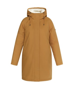 Der lässige wattierte Winterparka von DreiMaster Vintage überzeugt in vielerlei Hinsicht: Seine entspannte Silhouette, das angenehme Baumwollmaterial und das kuschelig weiche Fake Fur Innenfutter sorgen für eine ideale Winter-Performance. Sportliche Raglanärmel, seitliche Eingrifftaschen mit Druckknopf, eine mit Webpelz gefütterte Kapuze sowie der verdeckte Reißverschluss setzen finale Akzente.  Winterparka