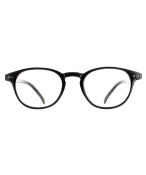 Las gafas Polaroid PLD 0008/R/CH -readers D28 Glossy Black Men Womens +1.5 tienen un sencillo estilo ovalado con un diseño de puente en forma de ojo de cerradura y detalle de remaches. Son gafas de lectura, por lo que vienen con una potencia de +1,0 a +2,0 para leer.