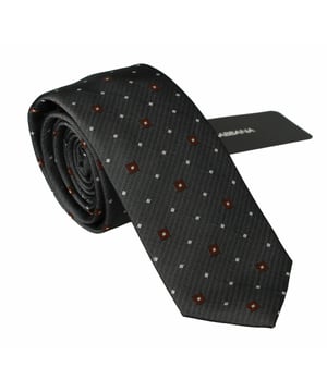 <ul>
  <li>Corbata con estampado gris exclusivo de Dolce & Gabbana</li>
  <li>100% autentico y nuevo con etiquetas</li>
  <li>De la exclusiva coleccion MainLine de Dolce & Gabbana</li>
  <li>Fabricado en Italia</li>
  <li>Confeccionado en una mezcla de 43 % poliester y 57 % seda</li>
  <li>Ancho: 6 cm</li>
  <li>Acce</li>
</ul>