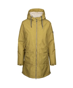 100% Polyester. Außenmaterial: TPU Membran. Futterstoff: Pelziges Fleece, Weich. Gewebe: Strukturiert. Design: Abzeichen, Kariert. Gewebetechnik: langlebig, TP50, Wasserfest. Bündchen: anpassbar, Druckknopf. Mit Kapuze, Stehkragen. Langärmlig. Versiegelte Nähte. Kapuzenmerkmale: mit Kordelzug, angenähte Kapuze. Länge: Lang geschnitten. Taschenart: Zwei Seitentaschen, 1 Innentasche, Reißverschluss. 2-Wege-Reißverschluss. Saum: Geschwungener Saum, Seitlicher Reißverschluss. XXS: 78,74 cm. XS: 81,28 cm. S: 86,36 cm. M: 90,17 cm. L: 96,52 cm. XL: 102 cm. XXL: 107 cm. 3XL: 112 cm.