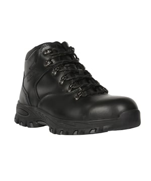 Bovenkant: Leder. Stof: Polyester, PU (Polyurethaan). Binnenzool: Voorgevormd EVA. Tussenzool: Penetratiebestendig. Buitenzool: Oliebestendig, Rubber. Zoolkenmerken: Duurzaam. Sluiting: Vetersluiting. Stof Technologie: Ademend, Isotex, Waterdicht. Interne Membraanvoering, Vetersluiting, Gewatteerde enkel, Verzegelde naden. Vlakke. Snit: Enkelhoog. Ontwerp: Debossed, Embleem. Voldoet aan de veiligheidsnorm: EN20345:2011 S3. Teenstijl: Stalen Teenkap.