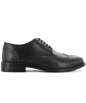 Ben Sherman Patrick Lace-Up Black Smooth Leather Mens Zapatos Ben3021 001