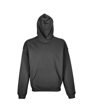 Materiaal: 100% katoen. Stof: Frans Badstof. 450gsm. Ontwerp: Eenvoudig. Pasvorm: Overgedimensioneerd. Eigenschappen van de kap: Dubbellaags. Drop Shoulder, Taped Neck, Unbranded Maat Label. Hem: Ribben. Halslijn: Kapitein. Mouwtype: Met lange mouwen. Manchet: Ribbel. Zakken: Voorkant, Buidelzak. Bevestiging: Trek aan de achterkant. Voldoet aan veiligheidsnorm: REACH. Duurzaamheid: Amfori, BSCI, Fair Wear Approved, Oeko-Tex Certified, Organic Cotton, PETA-Approved Vegan..