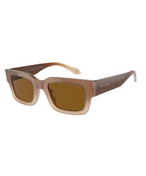 Giorgio Armani Vrouwen Zonnebril AR8184U598133 - Materiaal: Acetaat - Kleur frame: Bruin - Afmetingen: 56/16/145 mm (Diameter lens / Brug formaat / Lengte veren)