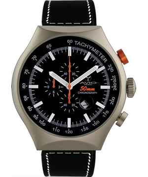 Avio milano: reloj negro para hombre de 50 mm
