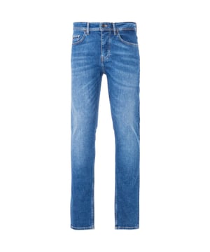 Refresh your jeans collection with premium jeans from BOSS. Crafted from stretch denim that offers increased elasticity and shape retention. The Taber is cut to a modern fit that tapers through the leg. Stonewashed to create a lived-in look that gains more character over time, in a classic five pocket design. Finished with subtle BOSS branding.Tapered Fit, Stretch Cotton Blend Composition, Button Fly Fastening, Five Button Design, Belt Loops, BOSS Branding. Style & Fit:Tapered Fit, Fits True to Size. Composition & Care:90% Cotton, 8% Polyester, 2% Elastane, Machine Wash.