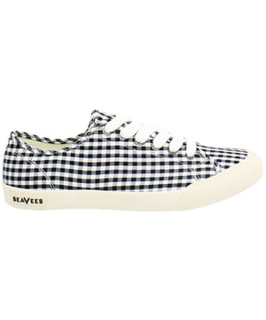Seavees Monterey Americana Lace-Up Tacones de Lona Negra para Mujeres MONTEREY_AMERICANA_AW_BLACK