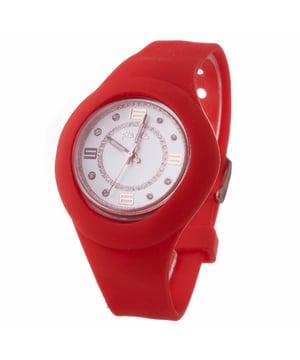 Folli Follie WF13P020ZSR - Damenuhr Quarz aus Harz• Material: Harz• Glas: Mineral• Armband: Silikon• Farbe: Rote• Wasserbeständigkeit: 0 m (0 ATM)• Gehäusegröße: 40 mm